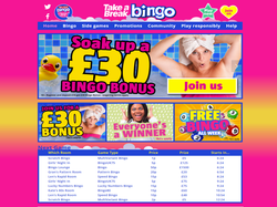 Play Take A Break Bingo Now