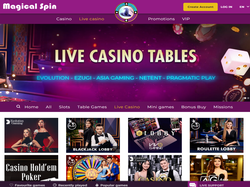 Play Magical Spin Live Casino Now