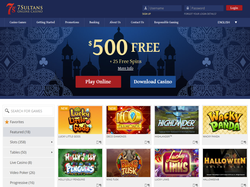 Play 7 Sultans Casino Now
