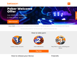 Play Betsson Poker Now